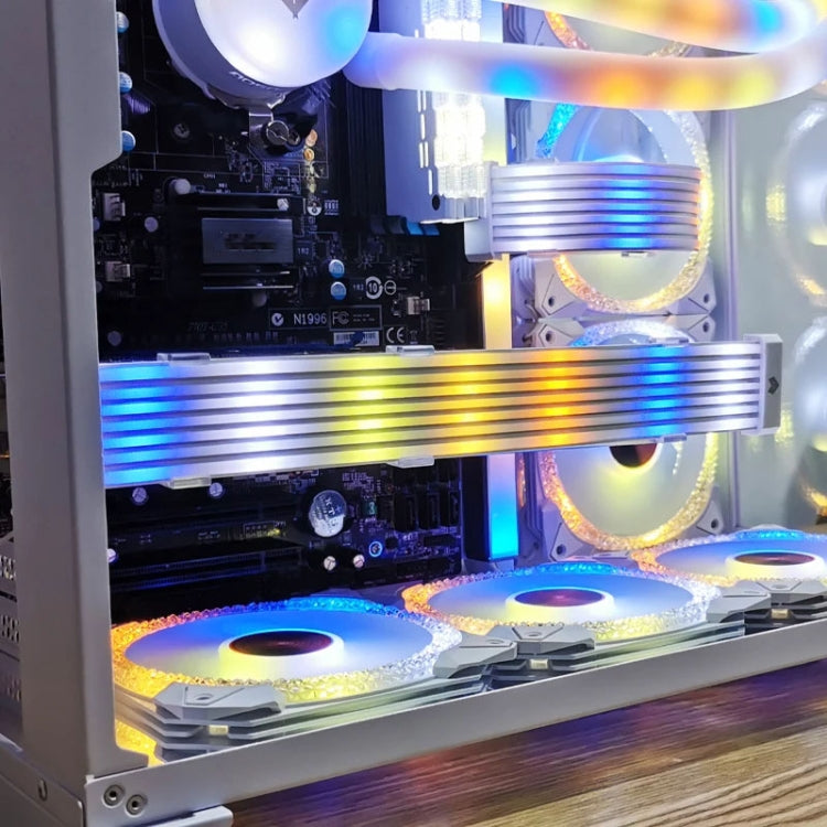 AOSOR AL300 Computer Glow Line ARGB Neon Cable Motherboard Chassis Light Strip Light Board Decoration(White) - free shipping - PMC Jewellery - Order now!