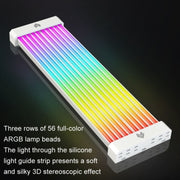 AOSOR Al200 Neon Cable Computer Motherboard Graphics Card Glow Board Power Supply Line Decoration(Black)