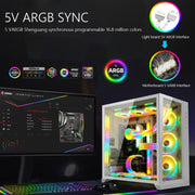 AOSOR Al200 Neon Cable Computer Motherboard Graphics Card Glow Board Power Supply Line Decoration(Black)