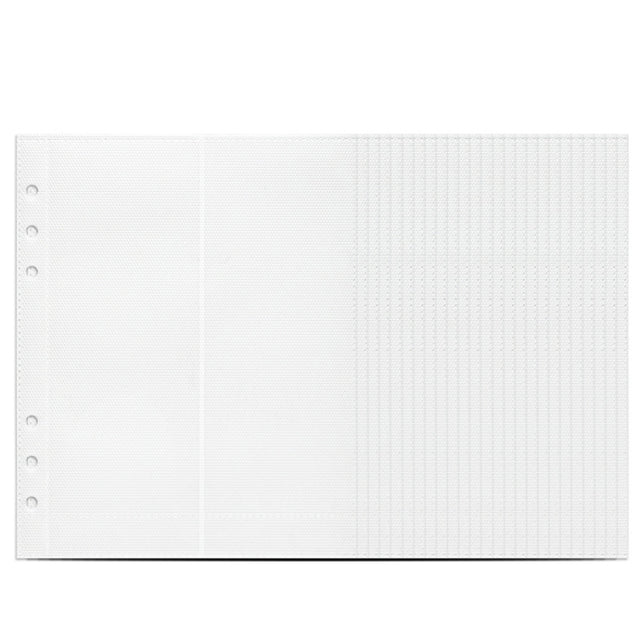 25sheets /Set A5 6 Holes Save Money Challenge Envelopes Replacement Inner Page, Spec: Double-grid