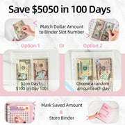 25sheets /Set A5 6 Holes Save Money Challenge Envelopes Replacement Inner Page, Spec: Set 1
