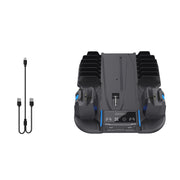 For Sony PS5 Slim PGTECH GP-521 Handle Charging Base Host Cooling Rack With Disc Rack(Black)