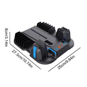 For Sony PS5 Slim PGTECH GP-521 Handle Charging Base Host Cooling Rack With Disc Rack(Black)