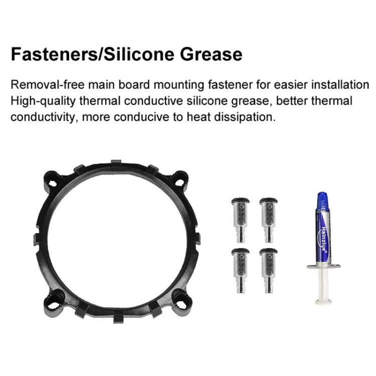 COOLMOON Frost Double Copper Tube CPU Fan Desktop PC Illuminated Silent AMD Air-Cooled Cooler, Style: P2 Streamline Edition Single Fan - Fan Cooling by COOLMOON | Online Shopping South Africa | PMC TechLife | Buy Now Pay Later Mobicred