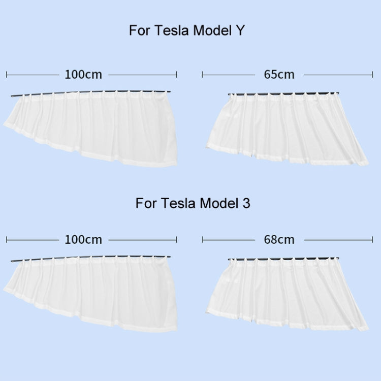 For Tesla Model 3 4pcs White Car Side Window Privacy Sun Protection Curtain - free shipping - PMC TechLife - Order now!