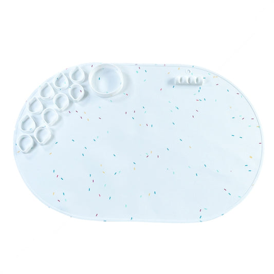 59 x 40cm  Oval Silicone Painting Pad Art Mat for Drawing Clay(Color) - free shipping - PMC Jewellery - Order now!