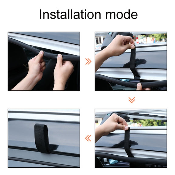 15 Cubic Feet Water-resistant Car Roof Storage Luggage Bag(Black)