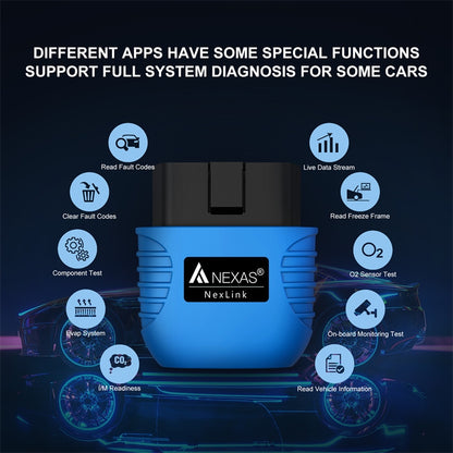Nexas Bluetooth 5.0 OBD2 Diagnostic Scanner For IOS/Android - free shipping - PMC Jewellery - Order now!
