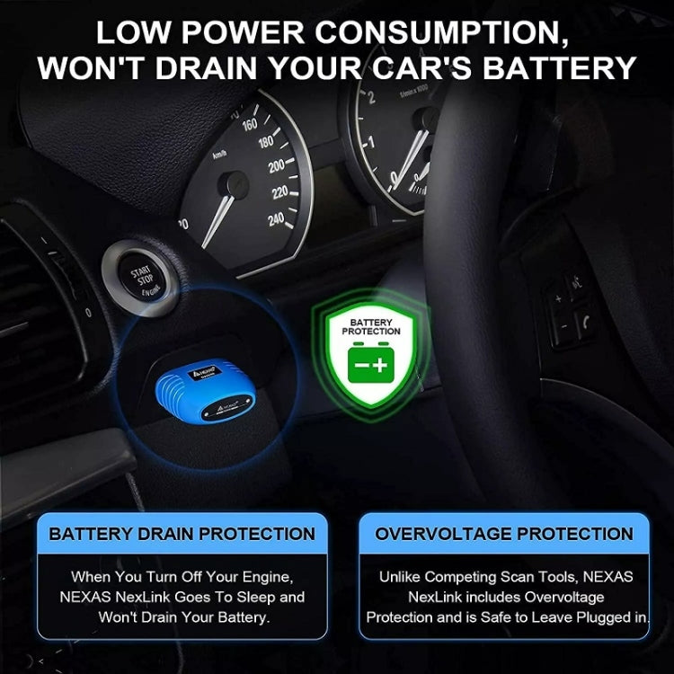 Nexas Bluetooth 5.0 OBD2 Diagnostic Scanner For IOS/Android - free shipping - PMC Jewellery - Order now!