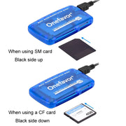 Onefavor All-In-One Card Reader Support SM / XD / SD / MMC / MS / CF Card, Model: Card Reader