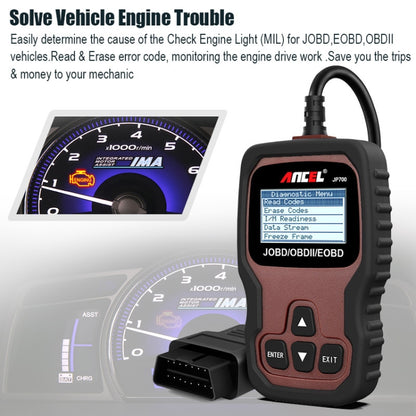 Ancel JOBD+EOBD/OBD-II Car Error Code Diagnostic scanner - free shipping - PMC Jewellery - Order now!