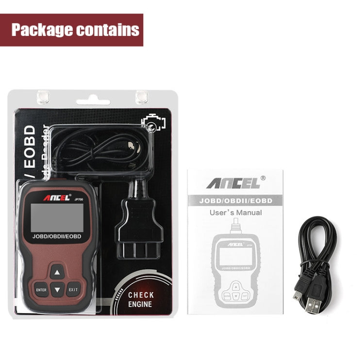 Ancel JOBD+EOBD/OBD-II Car Error Code Diagnostic scanner - free shipping - PMC Jewellery - Order now!