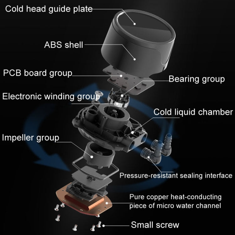COOLMOON CM-YM-240T Digital ARGB Lens Edition Integrated Water Cooling CPU Cooler Temperature Display CPU Fan(Black) - free shipping - PMC Jewellery - Order now!