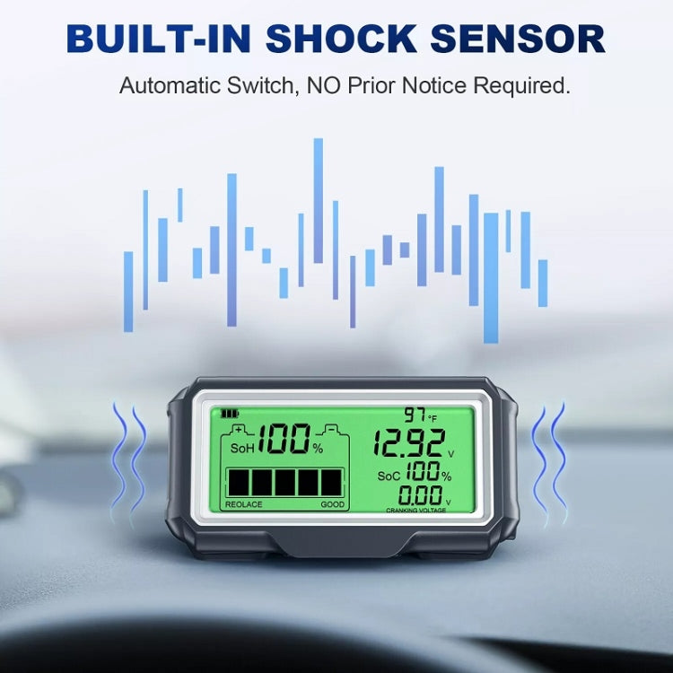 ANCEL 12V LED Car Battery Tester SOH/SOC Rechargeable Battery Analysis Tool - free shipping - PMC Jewellery - Order now!