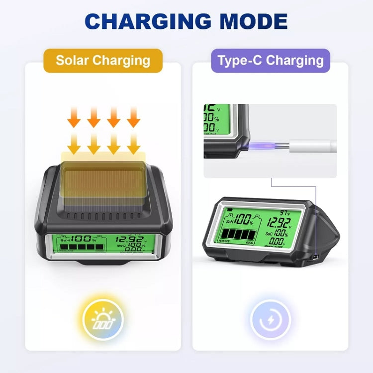 ANCEL 12V LED Car Battery Tester SOH/SOC Rechargeable Battery Analysis Tool - free shipping - PMC Jewellery - Order now!