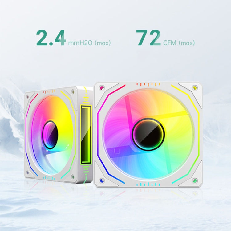 COOLMOON Glacier 240 Water Cooling Radiator Desktop ARGB Multi-Platform Integrated Lens CPU Water Cooling Fan, Color: Black - free shipping - PMC Jewellery - Order now!