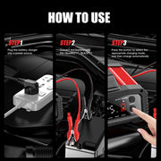 FOXSUR 25A 12V/24V Portable High-Power Car Ship Motorcycle Charger(EU Plug)