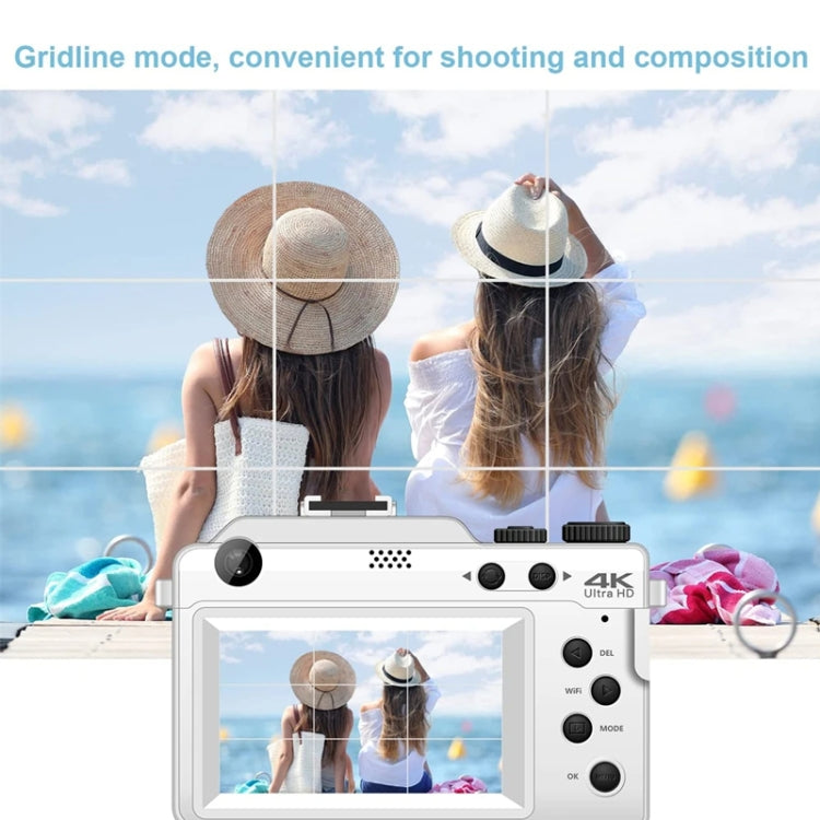 3-Inch Display Digital Camera Dual Front And Rear Cameras 48MP, 18x Digital Zoom 4K HD Camcorder(Black)