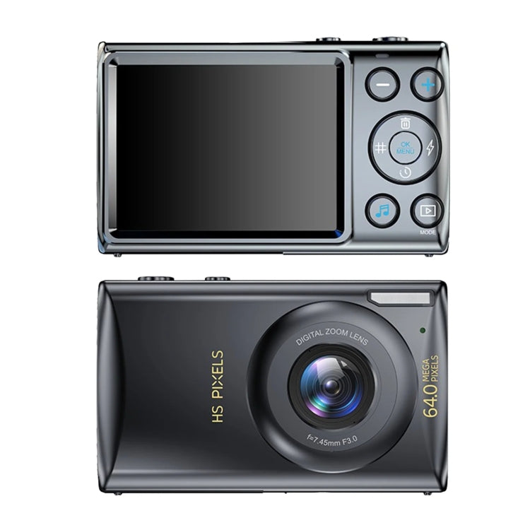 2.8-Inch Display Digital Camera 64MP 4K HD Camcorder With 18x Digital Zoom(Black) - Video Cameras by PMC TechLife | Online Shopping South Africa | PMC TechLife | Buy Now Pay Later Mobicred