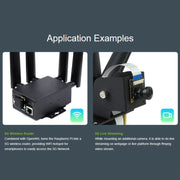 Waveshare SIM8262E-M2 5G HAT For Raspberry Pi, Quad Antennas 5G NSA, 5G/4G/3G Compatible(23254)