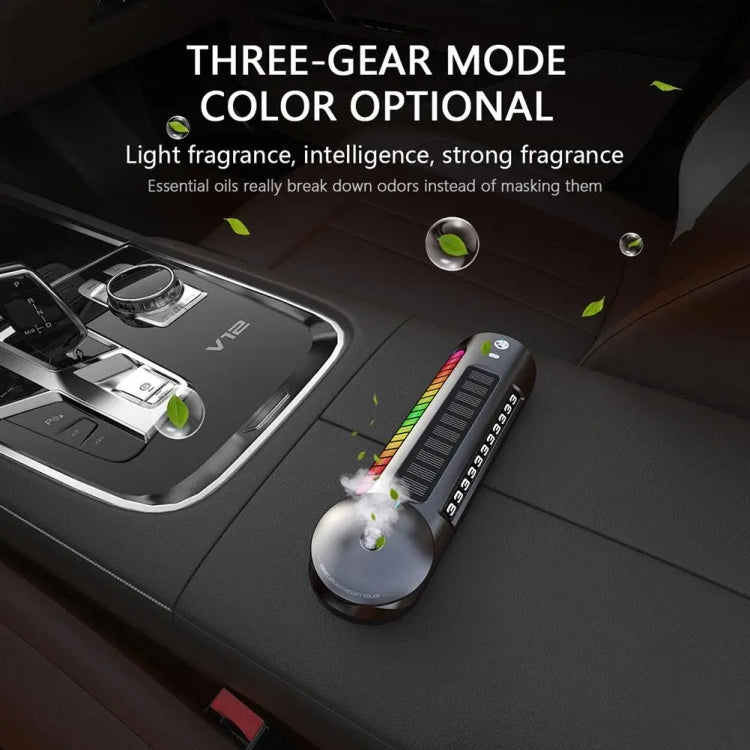 Solar Car Smart Spray Aromatherapy Machine Parking Sign(Gray) - Air Freshener by PMC TechLife | Online Shopping South Africa | PMC TechLife | Buy Now Pay Later Mobicred
