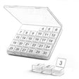 Monthly Pill Organizer 30 Days Pill Box Easy-Open Large Capacity Medicine Case(Transparent) - free shipping - PMC TechLife - Order now!