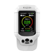 8-In-1 Air Quality Detector PM2.5 / PM1.0 / PM10 / HCHO / TVOC / O3 / Temperature / Humidity Monitor