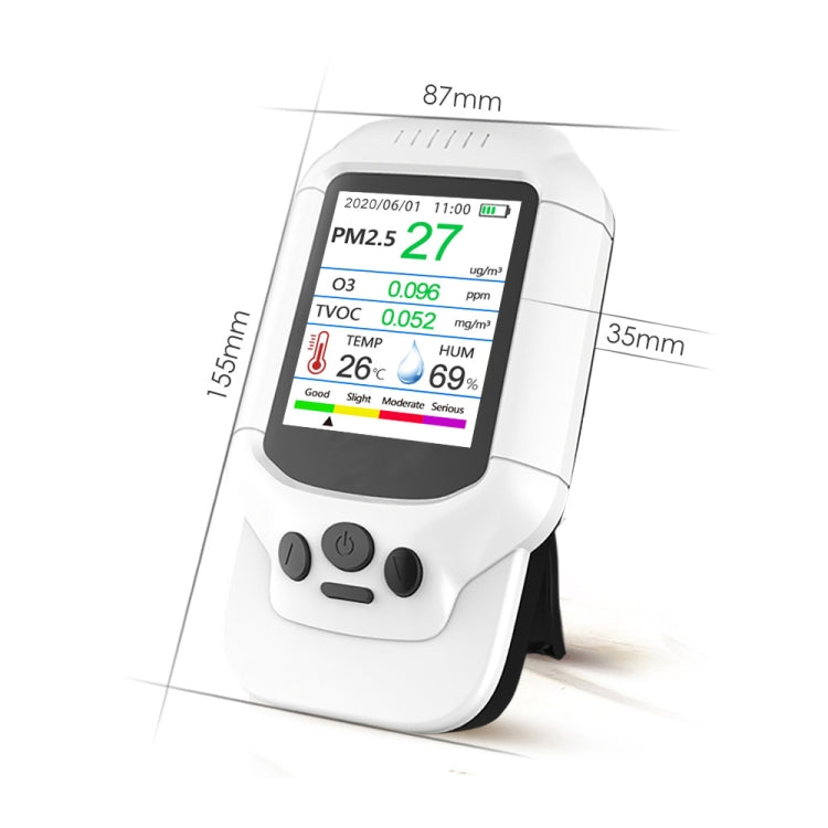 8-In-1 Air Quality Detector PM2.5 / PM1.0 / PM10 / HCHO / TVOC / O3 / Temperature / Humidity Monitor - Air & Water Quality Tester by PMC TechLife | Online Shopping South Africa | PMC TechLife | Buy Now Pay Later Mobicred