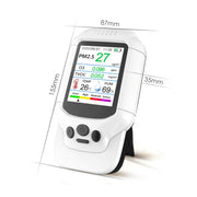 8-In-1 Air Quality Detector PM2.5 / PM1.0 / PM10 / HCHO / TVOC / O3 / Temperature / Humidity Monitor