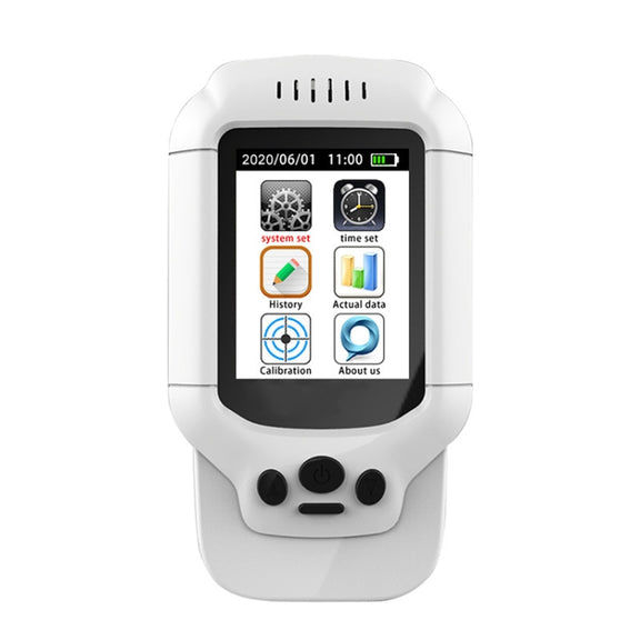8-In-1 Air Quality Detector PM2.5 / PM1.0 / PM10 / HCHO / TVOC / O3 / Temperature / Humidity Monitor