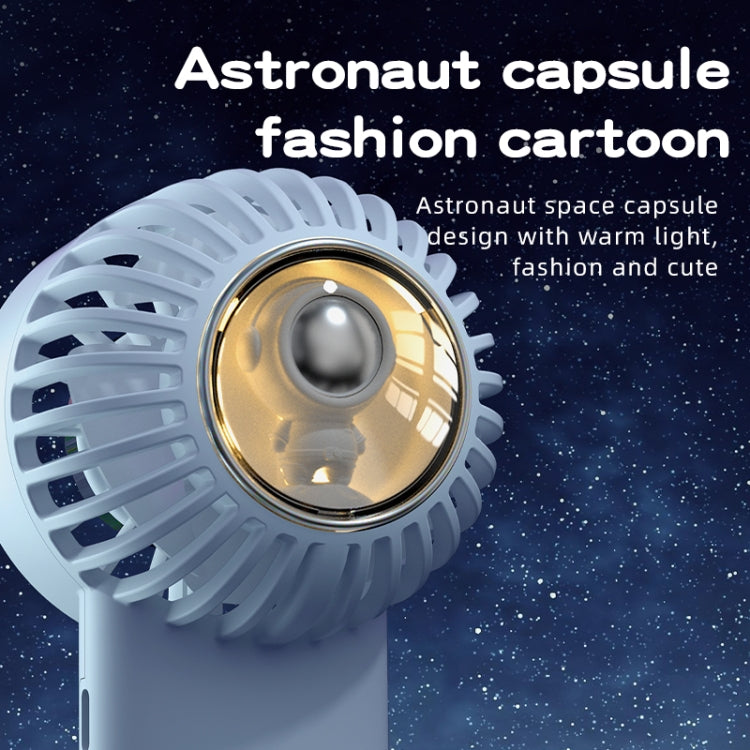 Outdoor Handheld Ice Air Conditioning Fan Astronaut Night Light Semiconductor Cooling Fan(Pink) - Electric Fans by PMC TechLife | Online Shopping South Africa | PMC TechLife | Buy Now Pay Later Mobicred