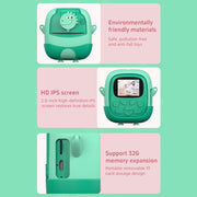 A19B 2.0-Inch 720P HD Reversible Camera Cartoon Children Mini Digital Printing Camera(Pink)