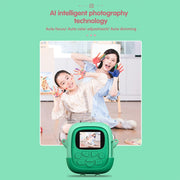 A19B 2.0-Inch 720P HD Reversible Camera Cartoon Children Mini Digital Printing Camera(Pink)
