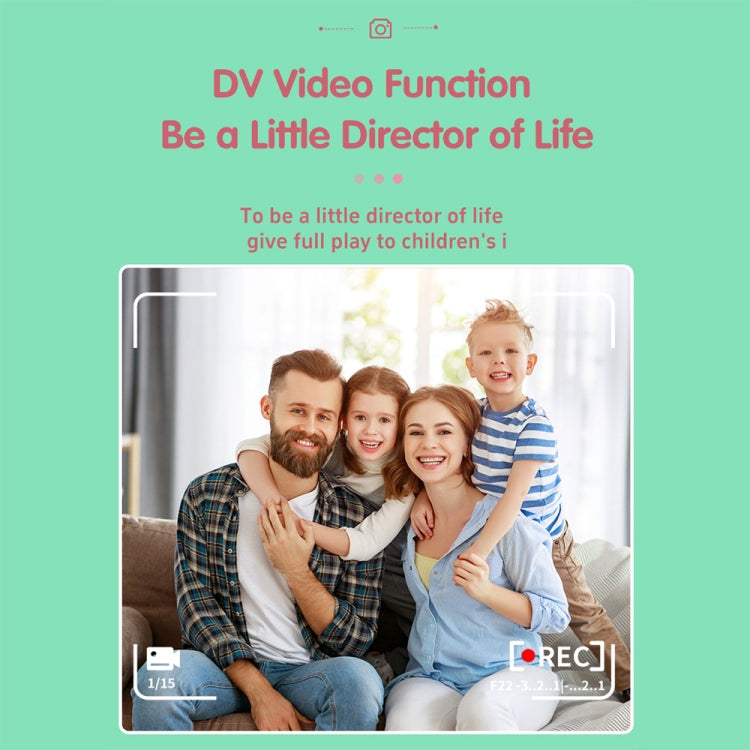 A19B 2.0-Inch 720P HD Reversible Camera Cartoon Children Mini Digital Printing Camera(Pink) - Children Cameras by PMC TechLife | Online Shopping South Africa | PMC TechLife | Buy Now Pay Later Mobicred