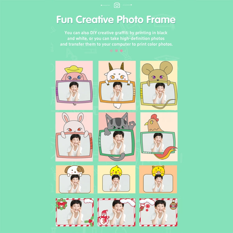 A19B 2.0-Inch 720P HD Reversible Camera Cartoon Children Mini Digital Printing Camera(Pink) - Children Cameras by PMC TechLife | Online Shopping South Africa | PMC TechLife | Buy Now Pay Later Mobicred