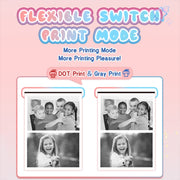 M8 2.4-Inch 1080P HD 2400W Pixel Dual-Camera Children Thermal Printing Camera, Color: Pink