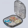 Multi-functional Portable Mini Pill Dispenser Organizer(Transparent Black) - free shipping - PMC TechLife - Order now!