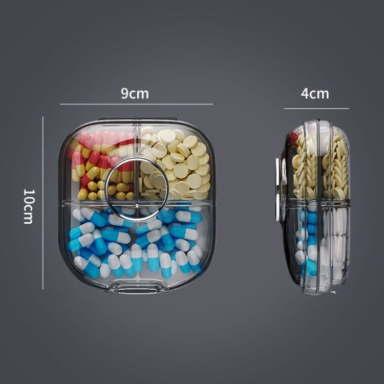 Multi-functional Portable Mini Pill Dispenser Organizer(Cream)