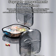 Multi-functional Portable Mini Pill Dispenser Organizer(Transparent Green)