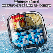 Multi-functional Portable Mini Pill Dispenser Organizer(Transparent Green)