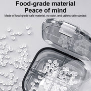 Multi-functional Portable Mini Pill Dispenser Organizer(Cream)