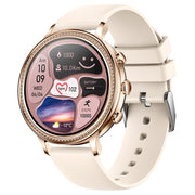 V60 1.39 Inch Wellness Tracking Multifunctional Water-resistant Bluetooth Call Smart Watch, Color: Gold