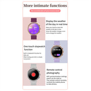 V60 1.39 Inch Wellness Tracking Multifunctional Water-resistant Bluetooth Call Smart Watch, Color: Gold