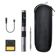 FNIRSI Portable Constant Temperature Soldering Iron Set, Model: HS-02A Standard-B Round Tip