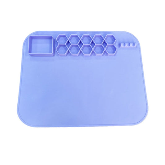40 x 50cm Square Silicone Painting Pad  Art Mat for Drawing Clay(Light Purple) - free shipping - PMC Jewellery - Order now!