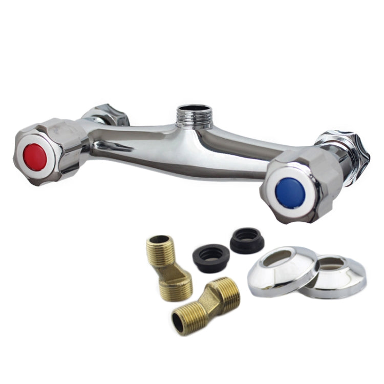 In-wall Dual Control Hot And Cold Water Faucet Bathroom Mixer Valve Shower Faucet, Specification: With Corner - Faucets & Accessories by PMC TechLife | Online Shopping South Africa | PMC TechLife | Buy Now Pay Later Mobicred