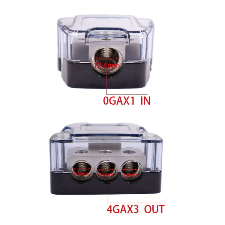 1 To 2 Car Audio Amplifier Modification Fuse Ground Box Hub - Fuse by PMC TechLife | Online Shopping South Africa | PMC TechLife | Buy Now Pay Later Mobicred