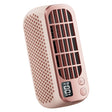 USB Charging Digital Display Portable Bladeless Outdoor Mini Night Light Fan(Pink) - Electric Fans by PMC TechLife | Online Shopping South Africa | PMC TechLife | Buy Now Pay Later Mobicred