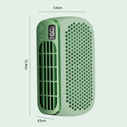 USB Charging Digital Display Portable Bladeless Outdoor Mini Night Light Fan(Pink)
