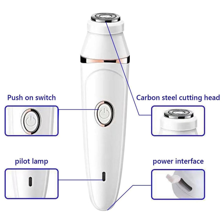 7 In 1 Multifunction Women Shaver USB Charging Epilator Eyebrow Trimmer(Pink) - free shipping - PMC Jewellery - Order now!